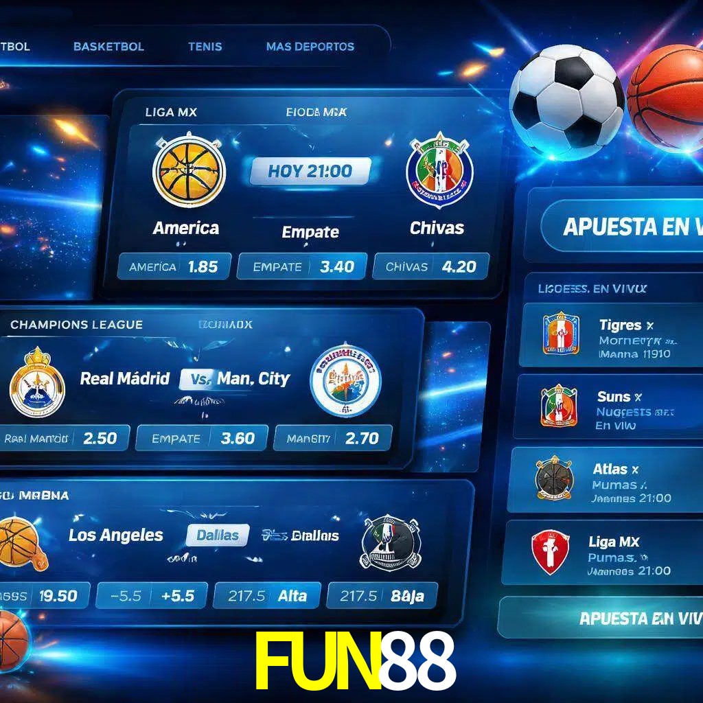 Mercados de apuestas deportivas FUN88 para jugadores en México