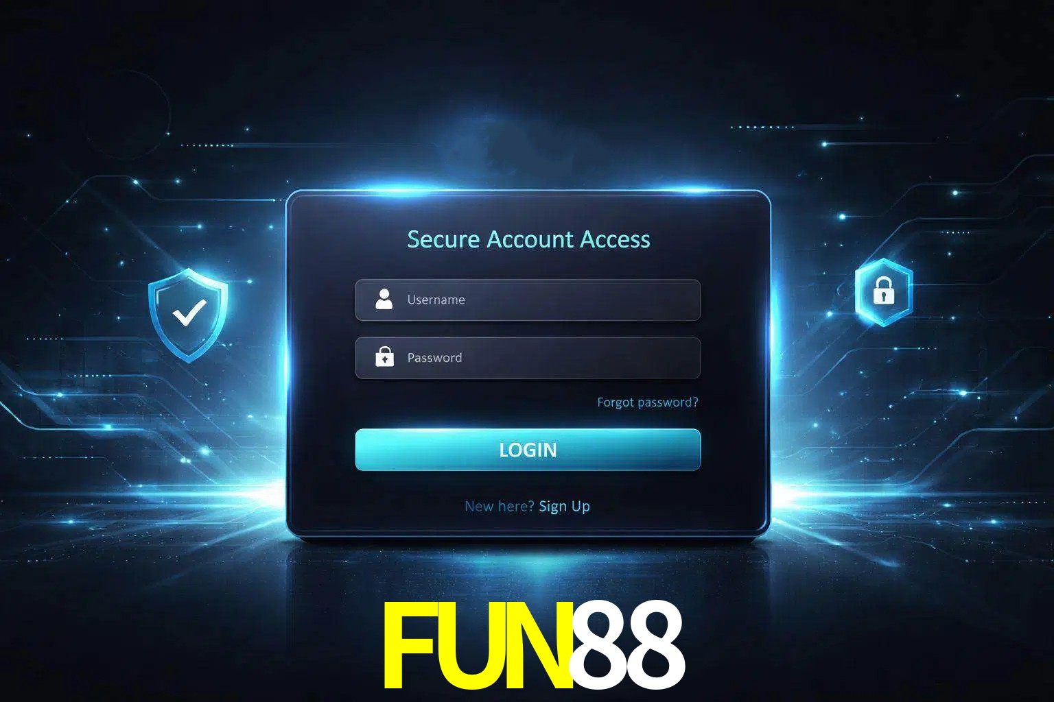 Pantalla de inicio de sesión de cuenta FUN88 para usuarios en México